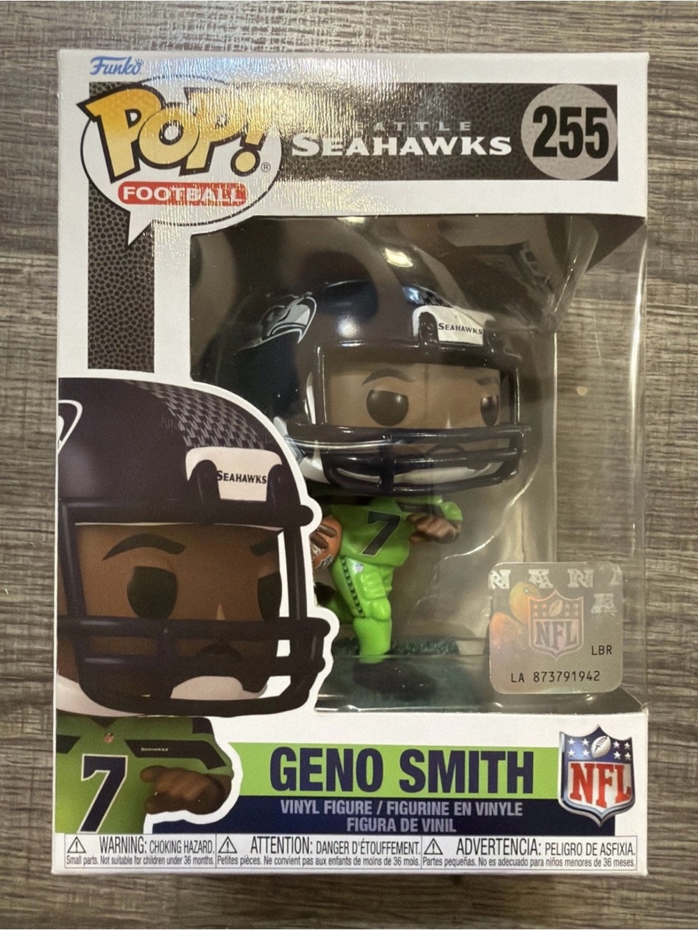Funko Pop! Football NFL Seattle Seahawks - Geno Smith Vinyl Figure #255